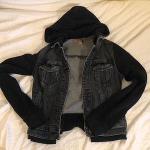 American Eagle Staple Denim & Sweater Jacket